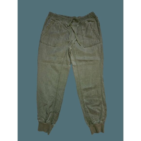 2/$35 Kut From The Kloth Utility High Rise Jogger Green Women Size M - Picture 1 of 9